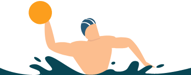 illustration d'un joueur de water-polo