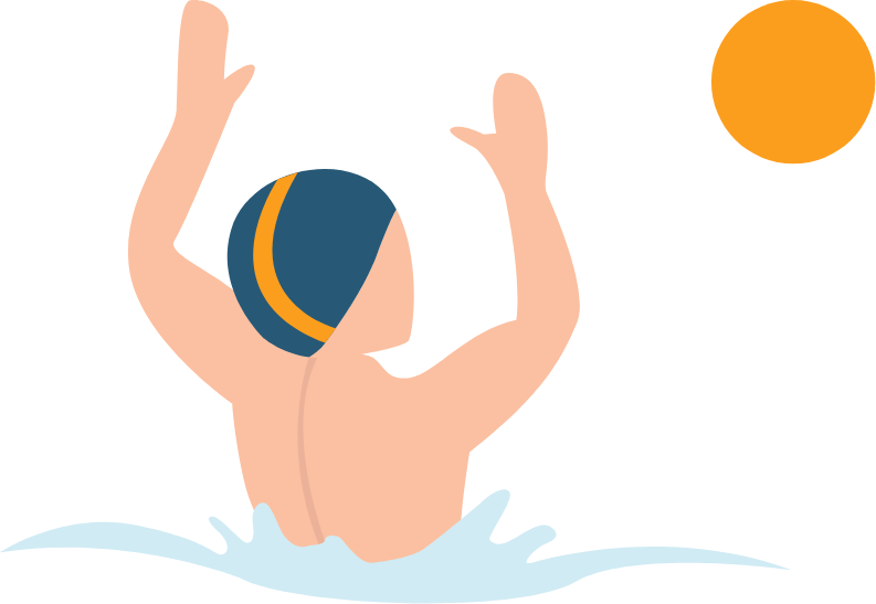 illustration d'un autre joueur de water-polo